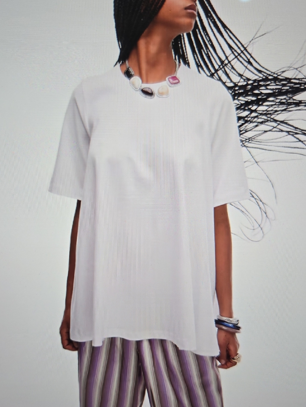 ASOS White Short-Sleeve Relaxed Tee